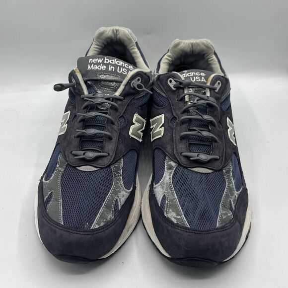 New Balance Vintage Shoes Mens 13 4E Heritage Collection MR993BK Navy Leather - Picture 3 of 11